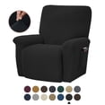 thumbnail image 1 of Housse de Fauteuil Inclinable Extensible Couverture Complète Couleur Unie pour LAZBOY Remplacement-Shorts, 1 of 5