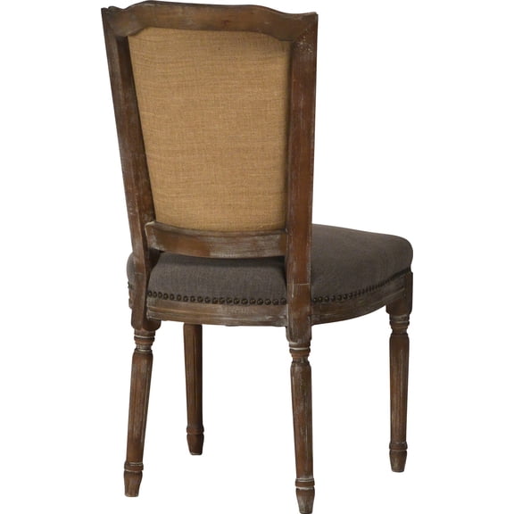 Dining Chair ARRAS Raw Linen White Wash Washed Antiqued Natural White,Cream