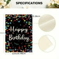 thumbnail image 4 of Happy Birthday Garden Flag - 12x 18inch Double-Sided Outdoor Decoration with Colorful Polka Dots and Confetti Design, Durable Polyester Fiber, Suitable for Yard, Patio, or Party Decoration, 4 of 9