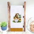 thumbnail image 4 of SPXUBZ Kitchen Towels, Yellow Buffalo Plaid Sunflower Truck Bee Gnome for Home Kitchen Decor Housewarming Gift Towel Set of 2, 4 of 5