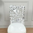 thumbnail image 5 of Balsa Circle Silver Big Payette Sequin Chiavari Dining Chair Back Slipcover Party Events Home Decorations Supplies, 5 of 8