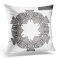thumbnail image 1 of BOSDECO Black Contour Abstract Geometric Shape Roughly Striped Symmetrical Geometrical Symbol White Tribal Ethnic Pillowcase Pillow Cover Cushion Case 18x18 inch, 1 of 1