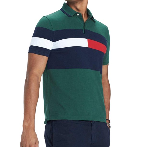 Tommy Hilfiger Tommy Hilfiger Mens Colorblocked Rugby Polo Shirt
