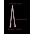 thumbnail image 3 of INSPIRE CHIC Women's Solid ColorClear Invisible Adjustable Bra Shoulder Straps Clear-1, 3 of 4