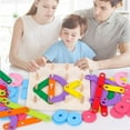 thumbnail image 2 of Montessori Toys de Juguetes de Rompecabezas Juguetes Geométricos Forma Geométrico Packing Toys Regalos Caja de Clasificación para Boys Gi Sunnimix Montessori Puzzle Toys, 2 of 8
