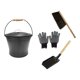 thumbnail image 4 of Cubo para cenizas de chimenea. Kit para chimenea con guantes incluidos. Portátil, práctico y profesional. Accesorios para limpieza de cenizas de, 4 of 9