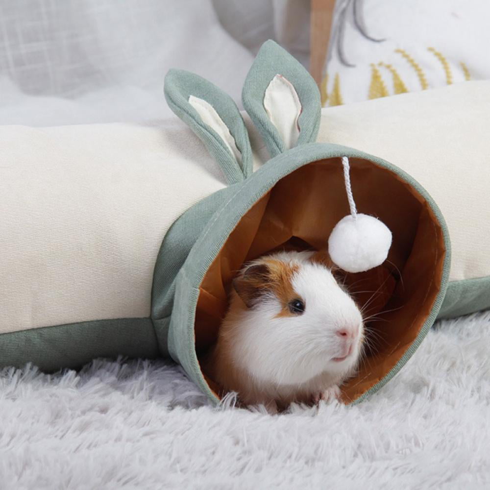 Guinea Pigs WOWOWMEOW Small Animals 3-Way Play Tunnel Foldable Toy Tube for Hamsters Chinchillas and Hedgehogs