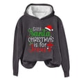 thumbnail image 2 of Aujourd'hui Réduction! Aqestyerly Hauts de Noël à Manches Longues pour Femmes Imprimé de Noël Col Rond Pull Ample, 2 of 3