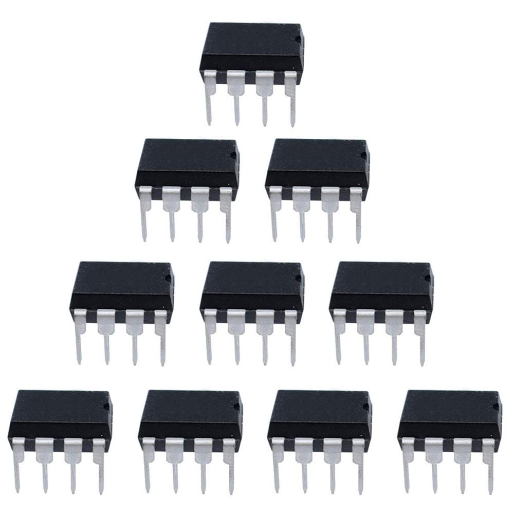 NE5532P Dual Low Noise OP Amplifier, 38 mA, Through Hole Mounting (Pack of 10)