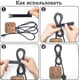 thumbnail image 2 of Bridas reutilizables para cables, paquete de 5, 20 x 500 mm, correas de velcro, color negro, para la gestión de cables de TV y PC, 2 of 7