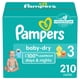 thumbnail image 1 of Pañales Pampers Baby Dry, tamaño 3, suministro para un mes (210 unidades), 1 of 8