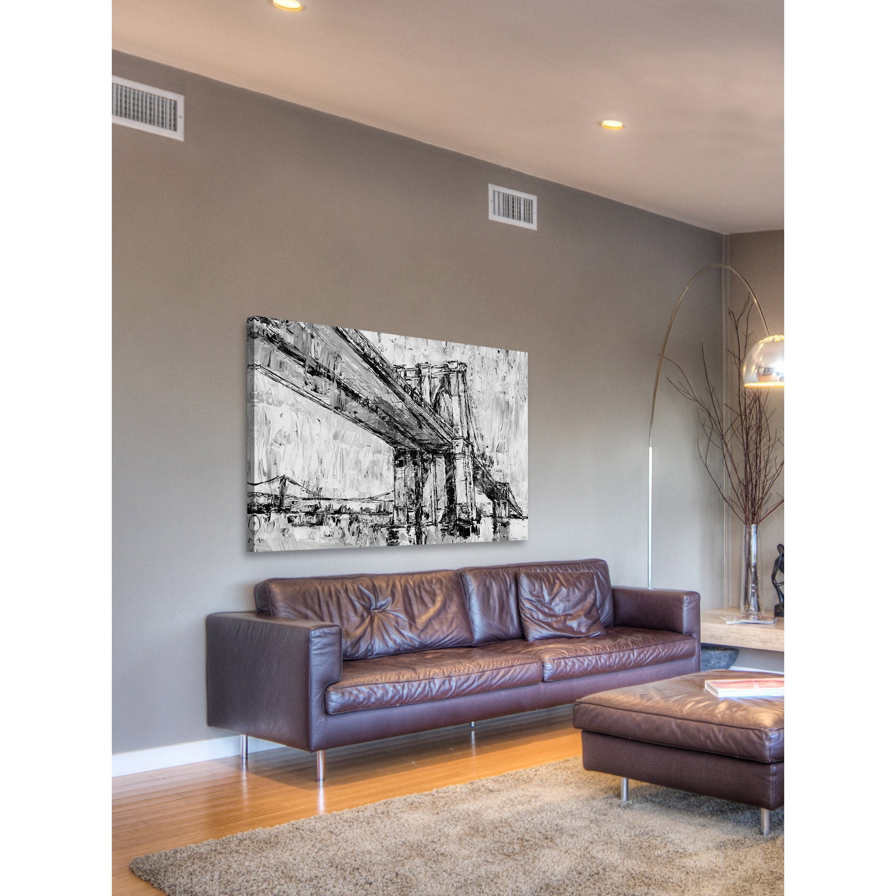 Marmont Hill "Suspension Bridge II" Painting Print on Wrapped Canvas