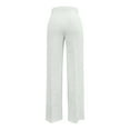 thumbnail image 4 of Rhuody Casual Pants For Womens High Waist Ladies Pants Straight Leg Wear Stretch Summer Spring Fall Trousers Simple Trousers White Xl, 4 of 5