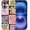 Bright Checkered, variant on Case for iPhone 17 Pro Max, Bright Checkered Flowers Exquisitely Pattern Double Protective Phone Cover Cases Soft Silicone for iPhone 17 Pro Max