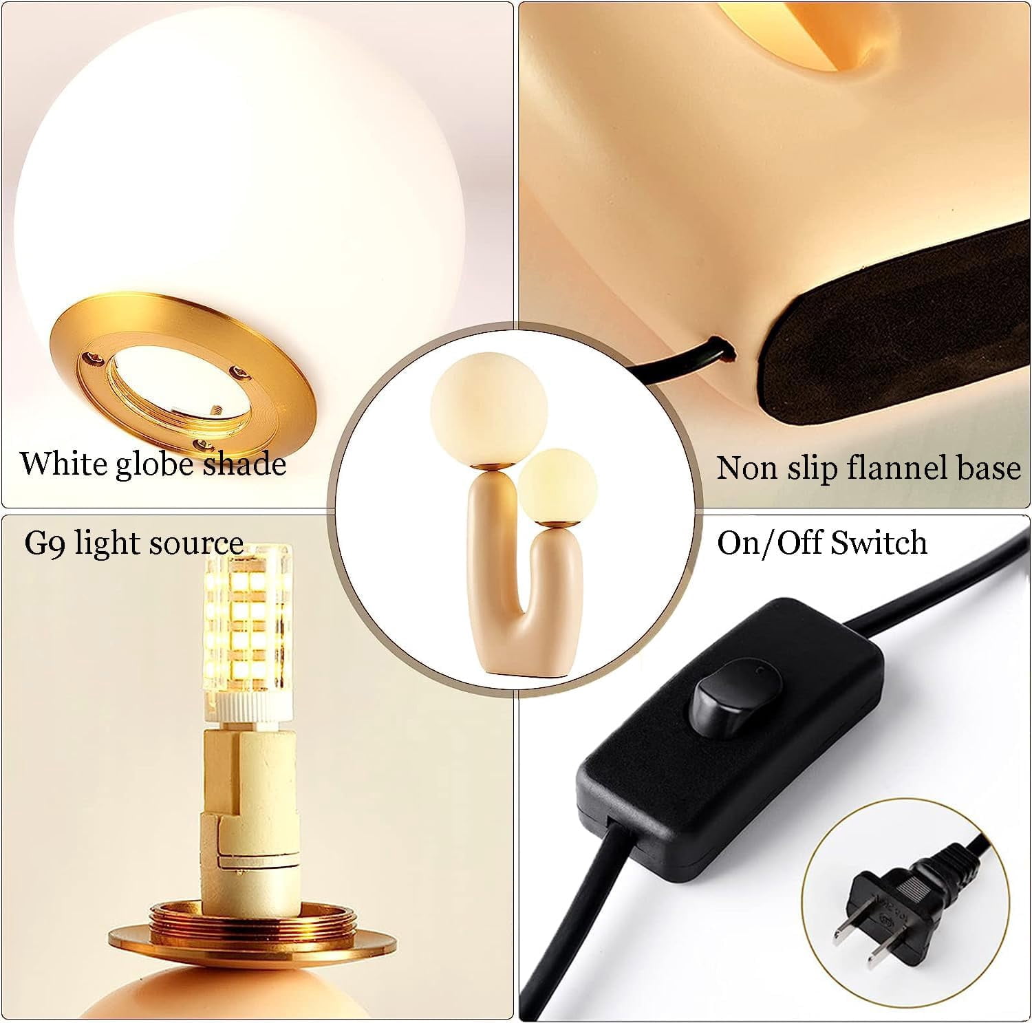 Arturesthome Modern Creative Living Room Bedside Bedroom Desk Lamp