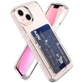thumbnail image 3 of SaniMore for iPhone 14 Plus 6.7" Translucent Glitter Case, Rugged PC Back & Soft TPU Bumpers Case with Card Slot Shockproof Protective Case for iPhone 14 Plus Women Ladies Girls, Clear, 3 of 8