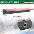 thumbnail image 2 of LONGRUN 35.4" Acrylic Waterfall Spillway with Multi-Color LED Lights, Outdoor Water Fountain Kit for Koi Pond, Garden & Patio Decor, 2 of 8