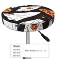 thumbnail image 4 of Lsque Halloween Ghosts And Pumpkins Pattern Round Bar chair cushion covers Velvet Fabric Premium Comfort Protects from Scratches and Stains for 14-17 Inch Chair-13 inch, 4 of 7