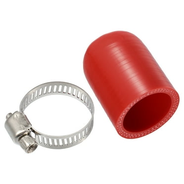 1 Set Universal Car Silicone Coolant Cap with Clamp for Coolant Heater Bypass Kit 1.50" 38mm ID