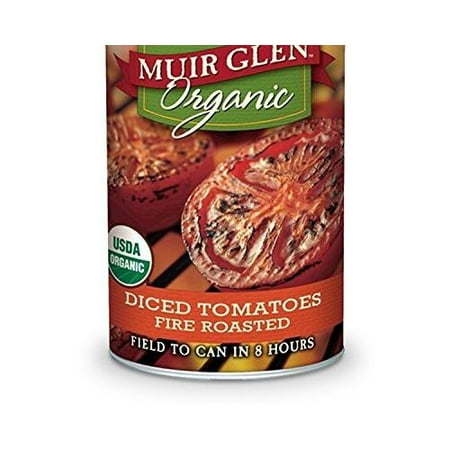 Organic Diced Tomatoes - 12 Pack : Muir Glen Organic Diced Tomatoes, Fire Roasted, 14.5 Oz