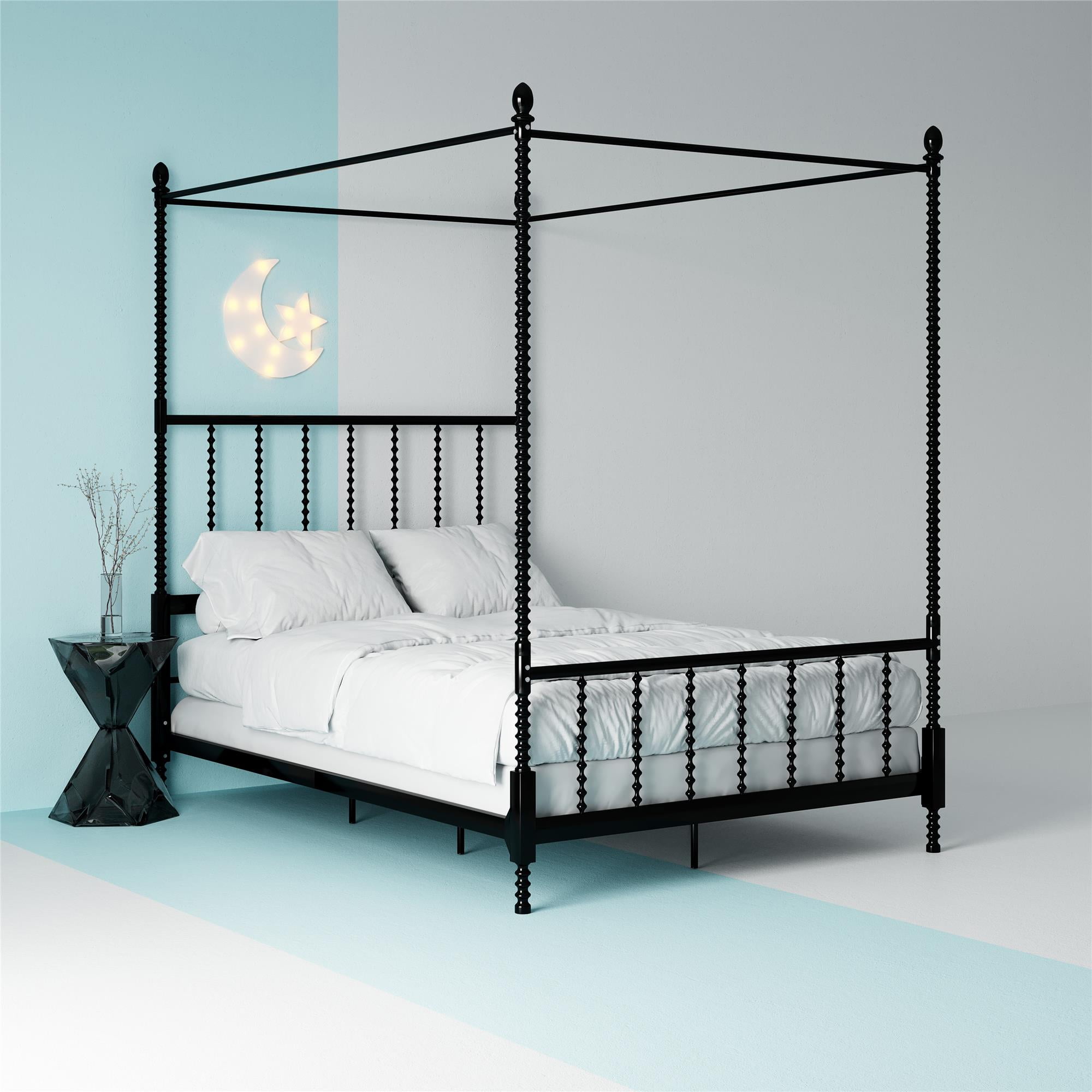 Camilla & James Jenny Lind Full Canopy Bed, Black