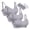 Gray, variant on Womens Bras Comfortable 3Pc Classic Mesh and Lace Breathable Vest Underwear V-Neck Full-Coverage Bra Feature Hook and Eye Closure Soft Bra Style Y-319 , Gray XXL