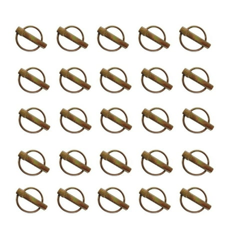 

Pack of (25) Lynch Pin 7/16 dia. Pin x 1-3/4 Useable Length 1-5/8 dia.