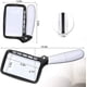 thumbnail image 2 of Rectangular reading magnifying glass with 5 LED lights and 2x magnification, 2 of 5