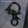 thumbnail image 2 of Descensor de escalada Naiovety Rappel ocho anillo portátil negro, 2 of 6