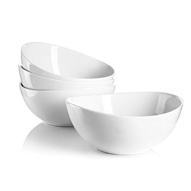 Salad and Desserts, Sweese 1104 Porcelain Bowls Set of 4-28 Ounce for Cereal 