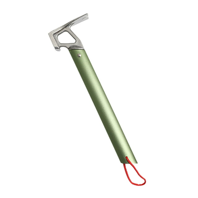 EGNMCR Camping et Randonnée Plein Air Poignée Légère en Alliage d'Aluminium Marteau en Acier Inoxydable, Marteau Multifonction pour Tente de Camping Auvent Marteau à Ongles de Sol Tire-Ongles Marteau Marteau de Camping