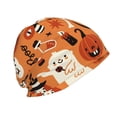 thumbnail image 3 of Salouo Halloween 2 Print Unisex Beanie Hat,Knitted Baggy Skull Cap Winter Warm Hats Beanie Sleep Hats Cancer Headwear Caps for Women & Men 1 Pieces, 3 of 7