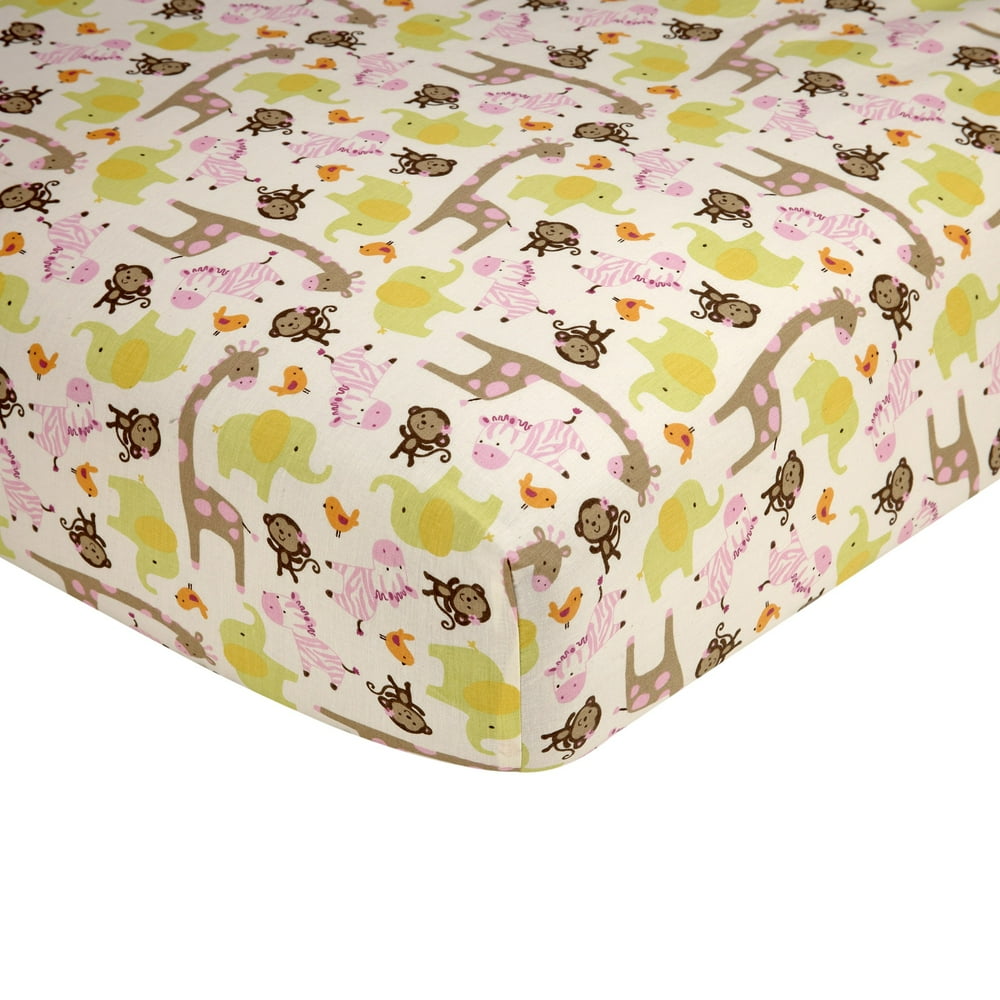 Carter s Jungle Crib Sheet Walmart Walmart
