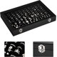 thumbnail image 4 of Expositor de joyas, caja para anillos, pendientes, tapa de cristal, color negro, 4 of 5