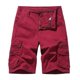 thumbnail image 2 of Pantalones cortos holgados informales de talla europea para hombre con múltiples bolsillos, 2 of 5