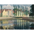 thumbnail image 3 of Olof Sager-Nelson 24x19 Black Modern Framed Museum Art Print Titled - From Bruges (1895), 3 of 5