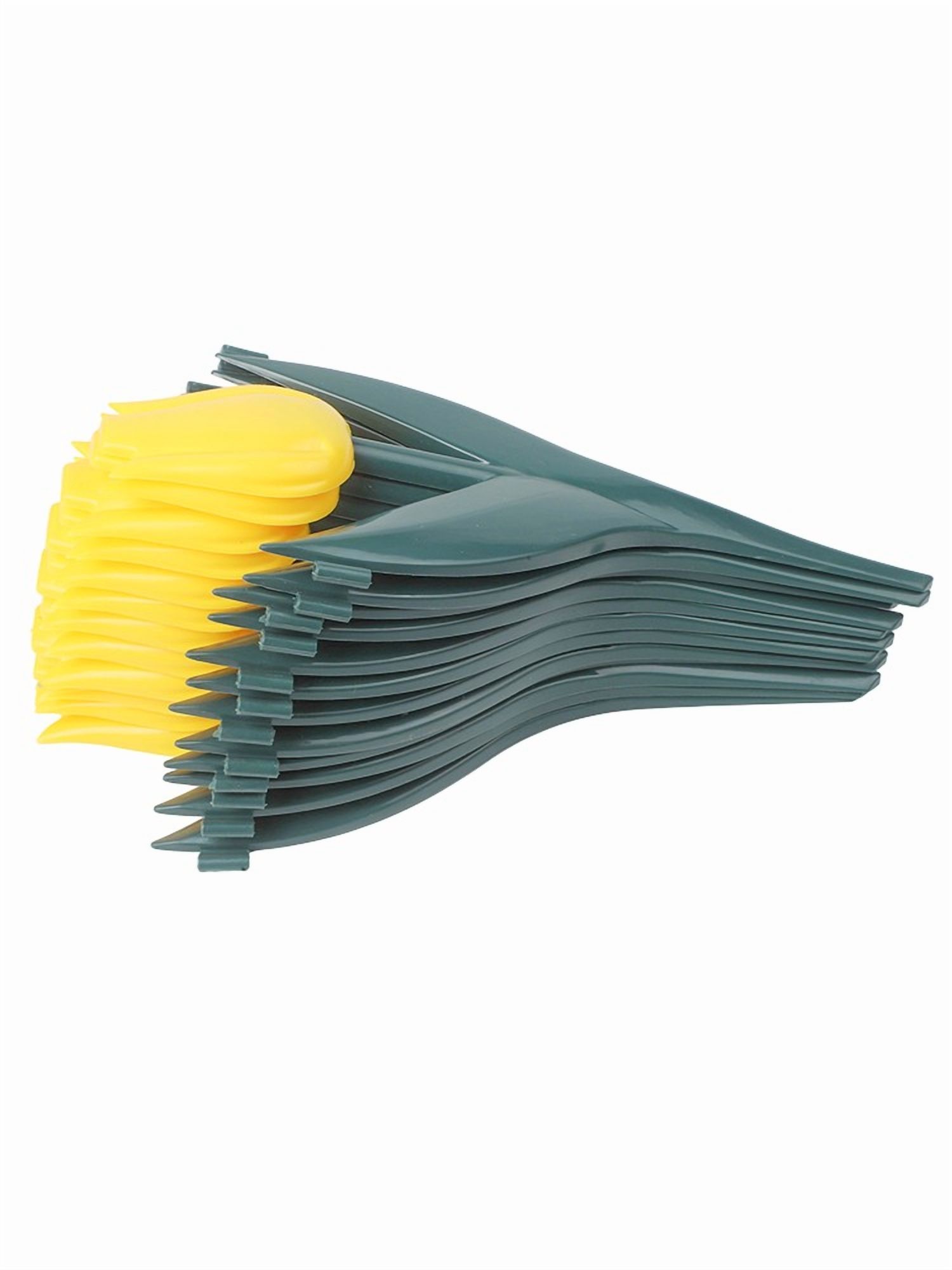 SPRING 12Pcs Plastic Tulip Garden Fence For Outdoor Landscape Edging Decoration