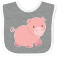 thumbnail image 3 of Inktastic Cute Little Pink Farm Pig Boys or Girls Baby Bib, 3 of 4