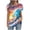 5-Multicolor, variant on SELONE Workout Shirts for Women Fourth of July Print Star Pullover V Neck Short Sleeve Tops Patriotic Graphic Clothes