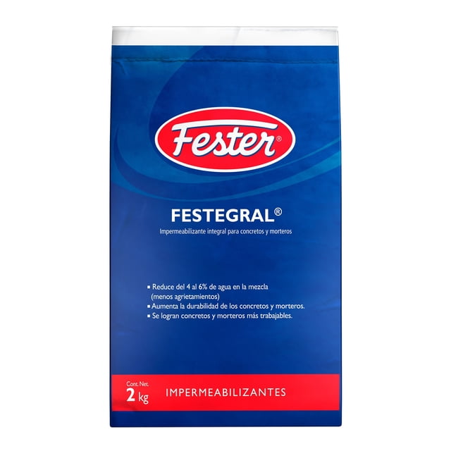 Impermeabilizante Integral para Concretos y Morteros Fester Festegral 2 KG