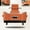 Emma Orange-1pc, variant on Car Seat Back Storage Box -Multifunctional Storage Box with Cup Holders, Tissue Box & Hooks, Headrest Mounted Travel Essential for Kids and Family Road Trips