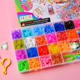 thumbnail image 6 of 32 Grids Rubber Bands Refill Kit DIY Bracelet Making Bright Color Refill Bracelet Kit, 6 of 6