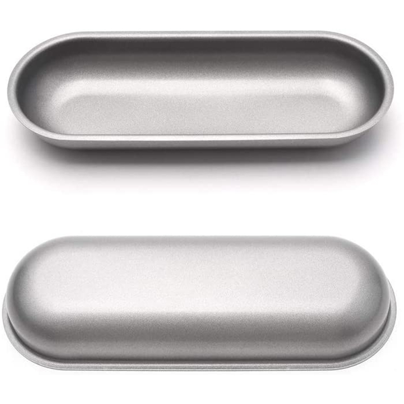 Hot Dog Mold Carbon Steel Sausage Molds Non Stick Bakeware Oval Hotdog