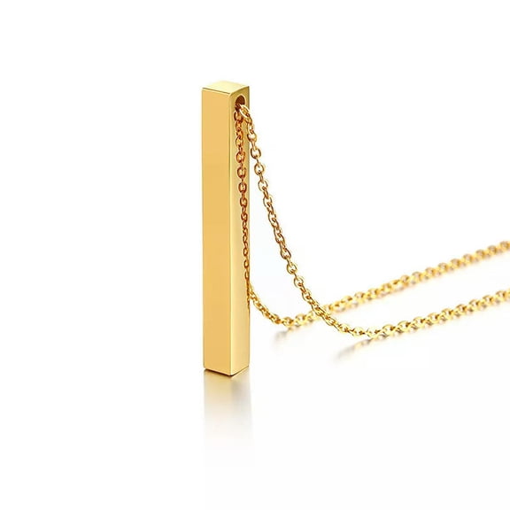 18K Gold Plated Pendant Women's Elegant Gift 316L Stainless Steel Chain Necklace