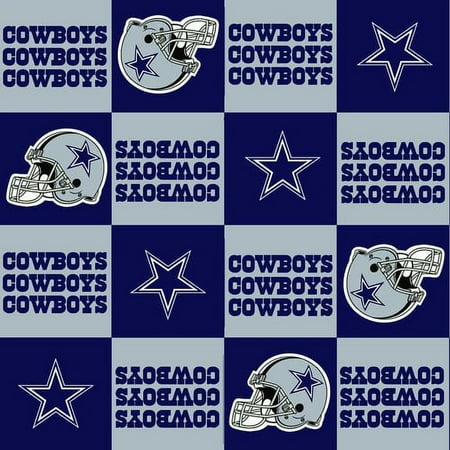 NFL Dallas Cowboys Fleece 10" x 6" Fabric, 1 Each