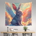thumbnail image 2 of Yiaed Sunshine Winged Rabbit Print Tapestry for Bedroom,Tapestry Wall Tapestries, Tapestry Aesthetic for Living Room Dorm Room 51" X 60", 2 of 6