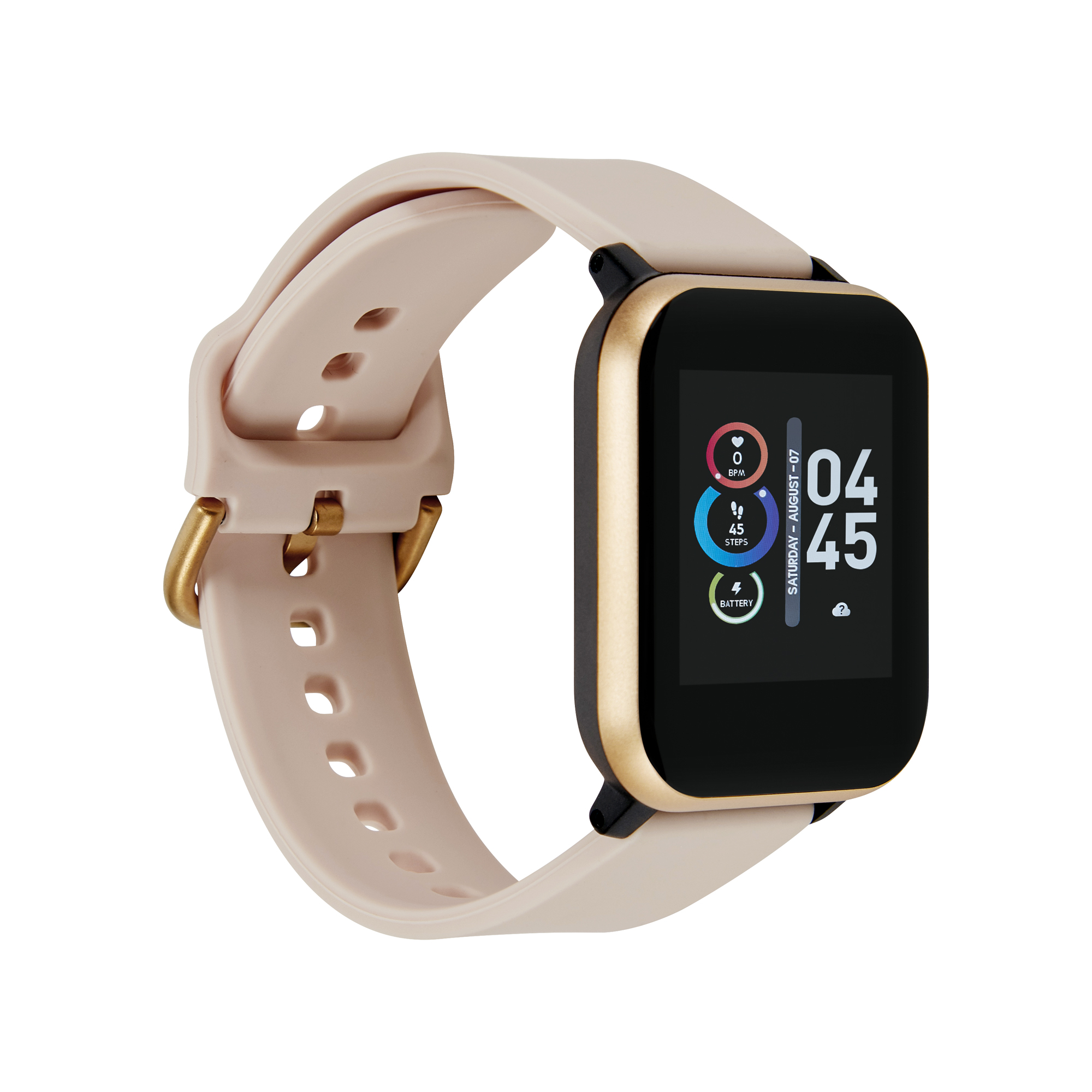 Itech Fusion 2S Unisex Adult Smartwatch w/ Multi-Sport, Gold/Beige ...