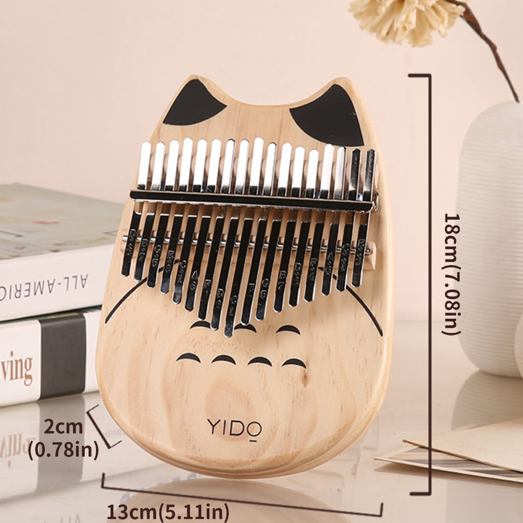 17 Keys Wood Kalimba Mini Finger Piano Music Gifts for Kids Adults Beginners