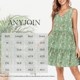 thumbnail image 6 of ANYJOIN Womens Summer Casual Tank Dress Sleeveless T Shirt Sundress Flowy Tiered Swing Mini Beach Vacation Dresses, 6 of 6