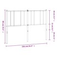 thumbnail image 2 of vidaXL Metal Headboard Black 150 cm, 2 of 5